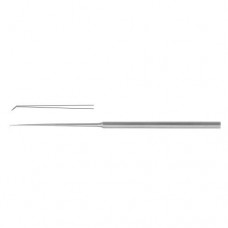 Barbara Micro Ear Needle Angled 90° Stainless Steel, 16 cm - 6 1/4" Tip Size 0.6 mm 